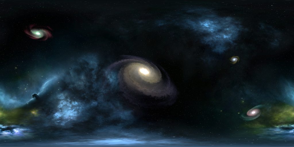 illustration spatial galaxie 360